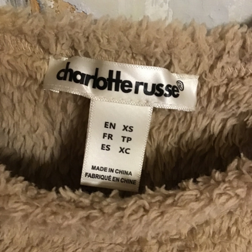 Charlotte Russe brown tank top size Xs