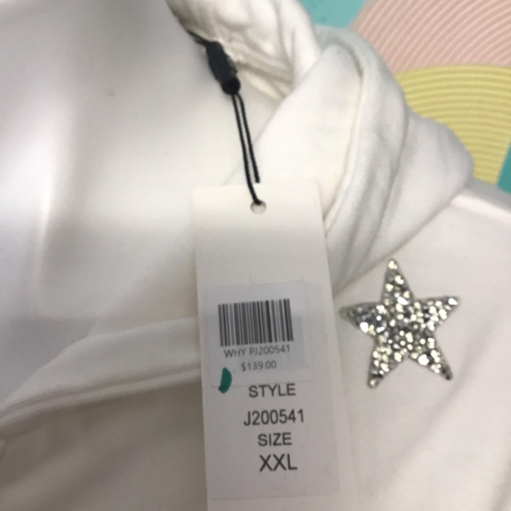 Why Plus size jogger suit with crystal stars Sz XXL
