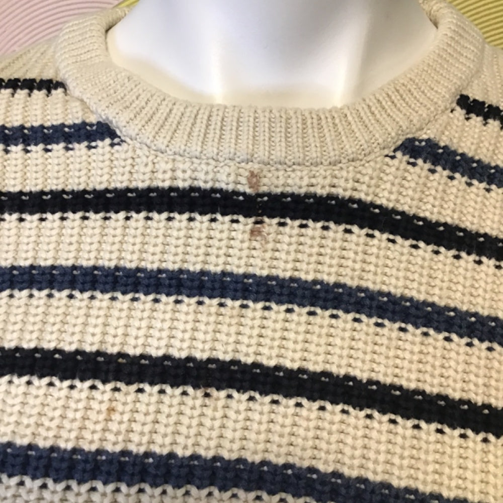 American Eagle Striped Thick Knit Sweater M