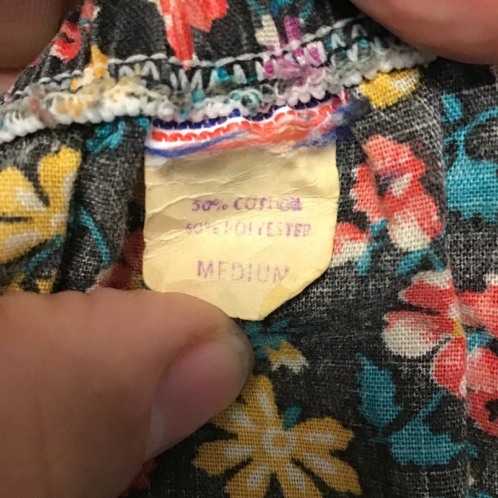 Vintage floral 60’s dress Sz M