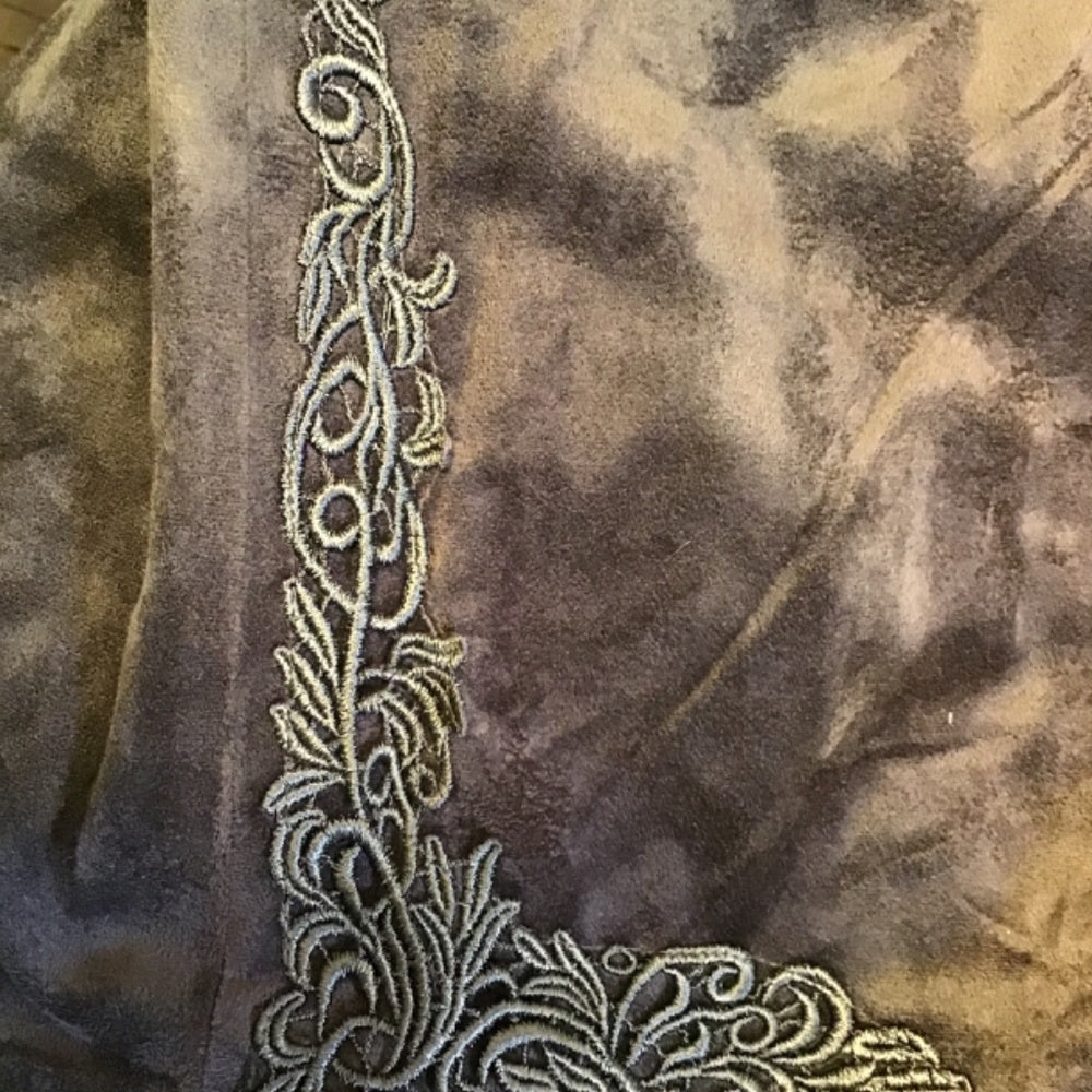 Silkland silk brown embroidered Skirt size 12