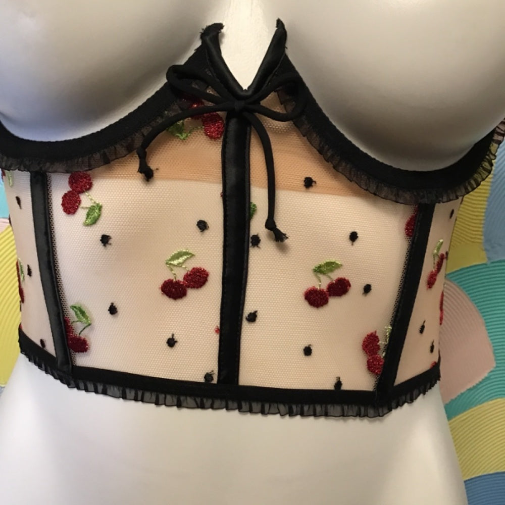 For love & lemons cherry corset Size S