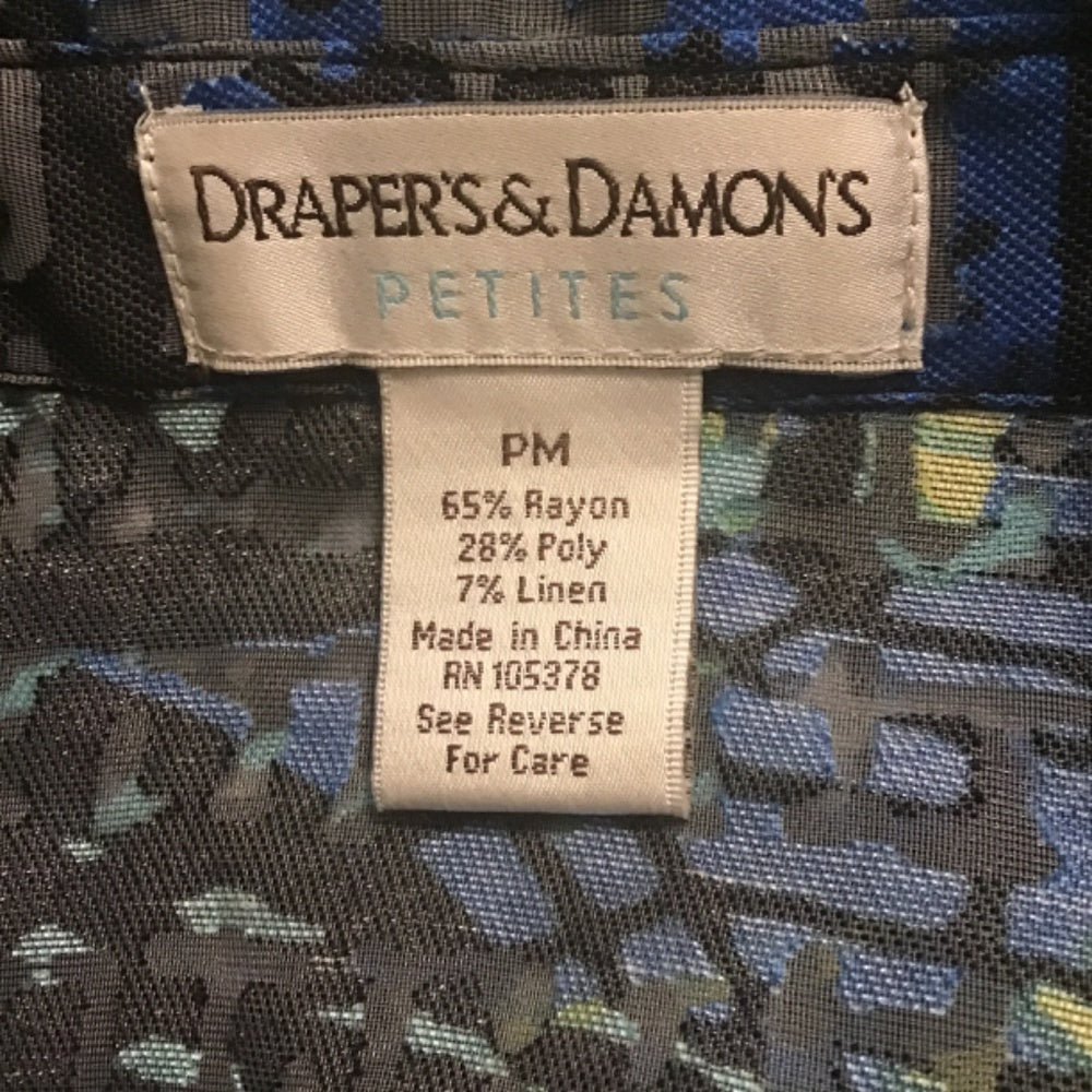Drapery’s & Damon’s long sleeve shirt Size PM