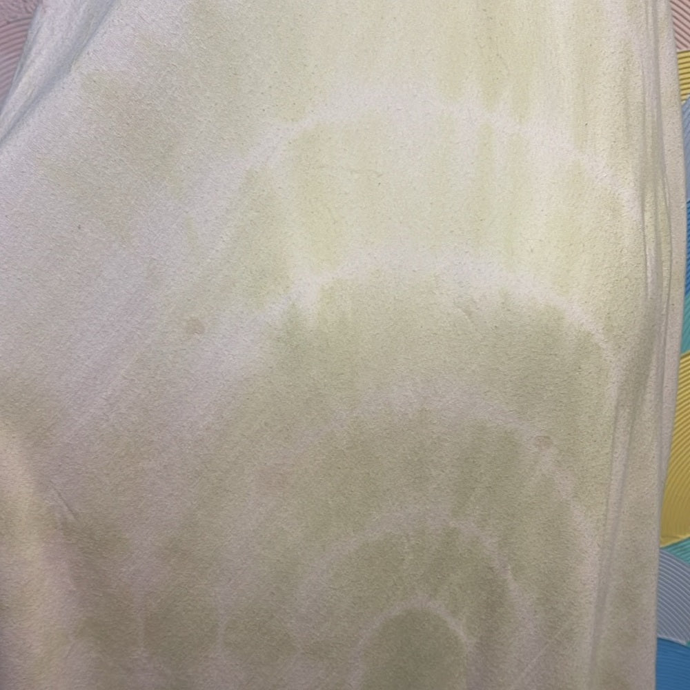 Long maxi, tie-dye cotton hippie dress, cascading, length large maternity