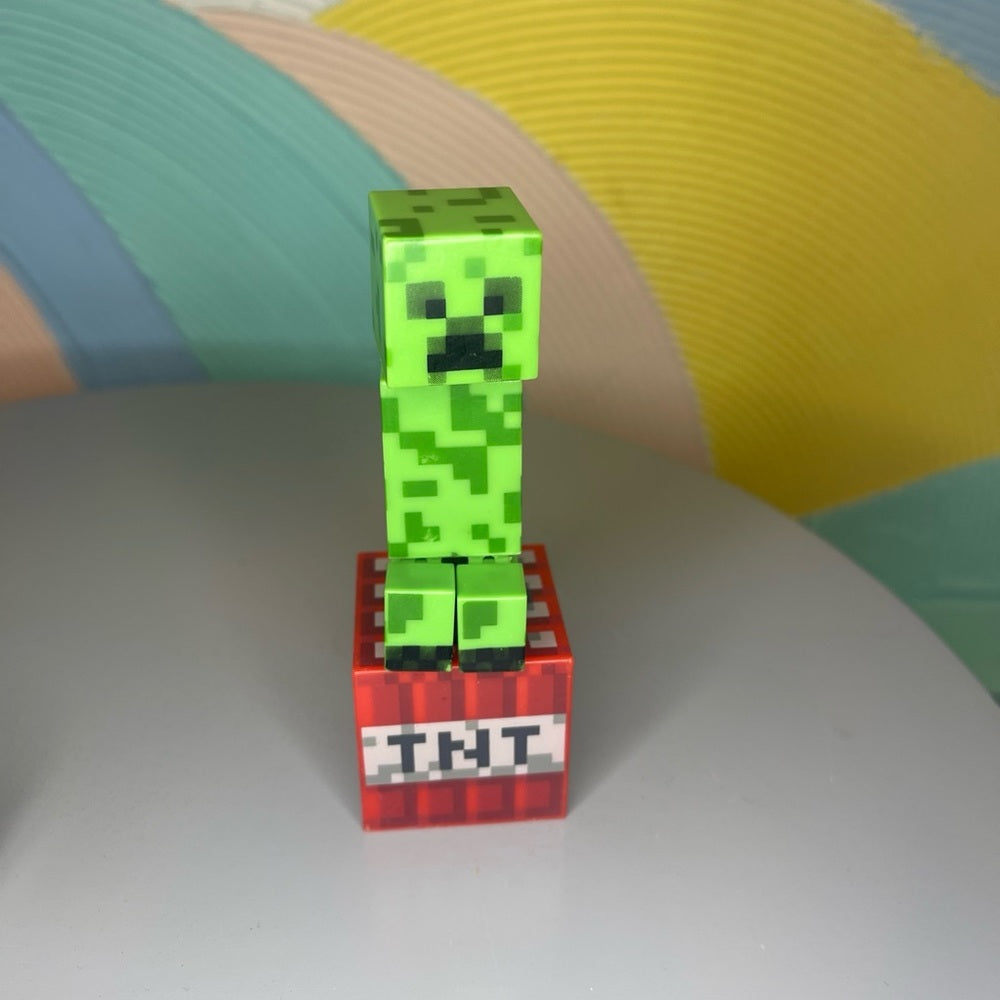 Minecraft Mixed Toy LOT Action 33 Figures Blocks pig sheep cow Weapons more