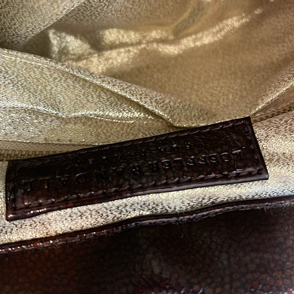 Loeffler Randall for Target handbag vintage gold metallic brown pleather