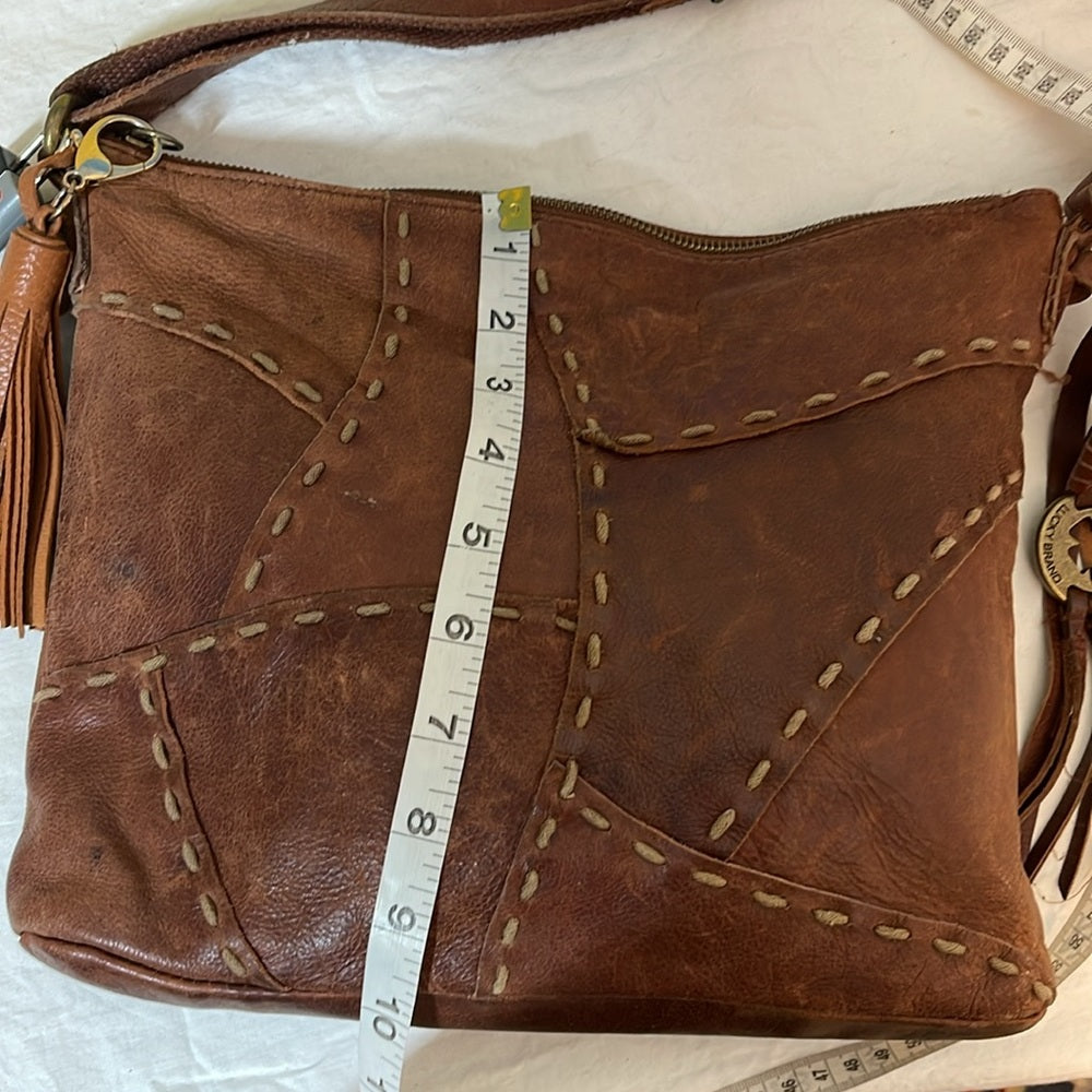 Lucky Brand Genuine leather patched RaRe should bag