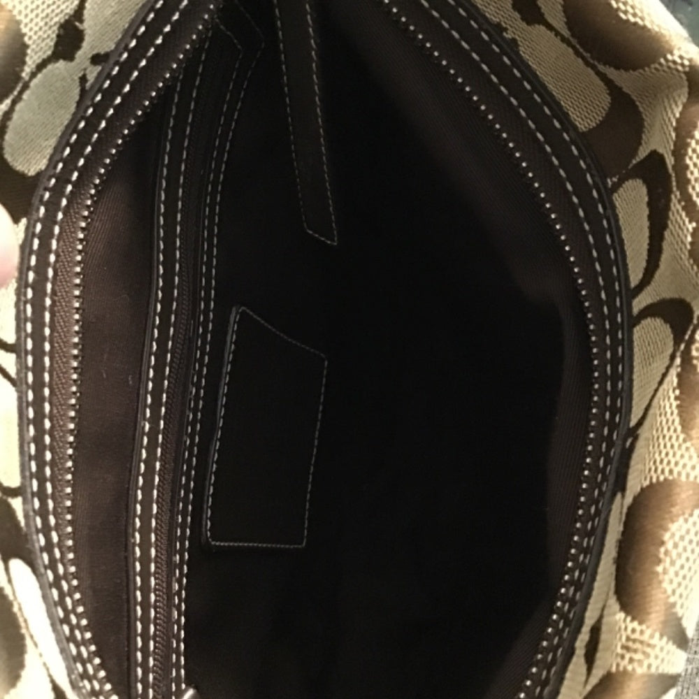 Leather Coach over the shoulder bag