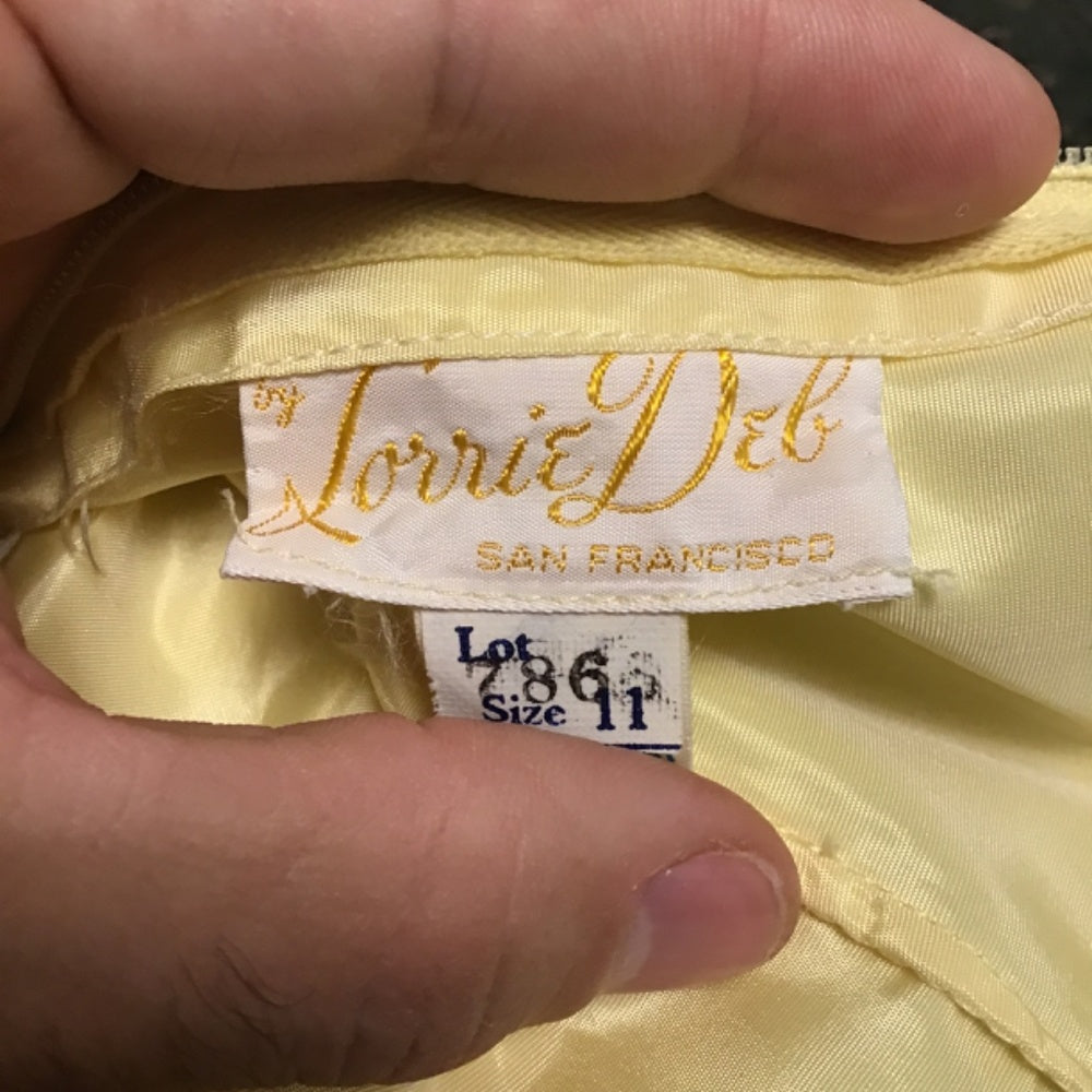 Lorrie Deb San Francisco Yellow prom dress size 11