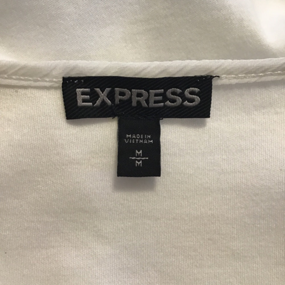 Express white Blouse size M 100% cotton