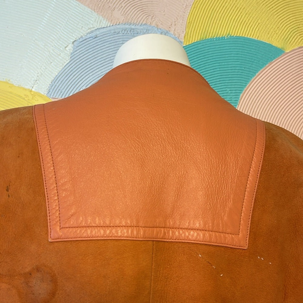 Vintage 70s leather Bonnie Cashin for Sills trench coat