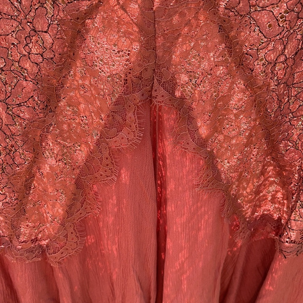 Free people lance blouse long linen bottom