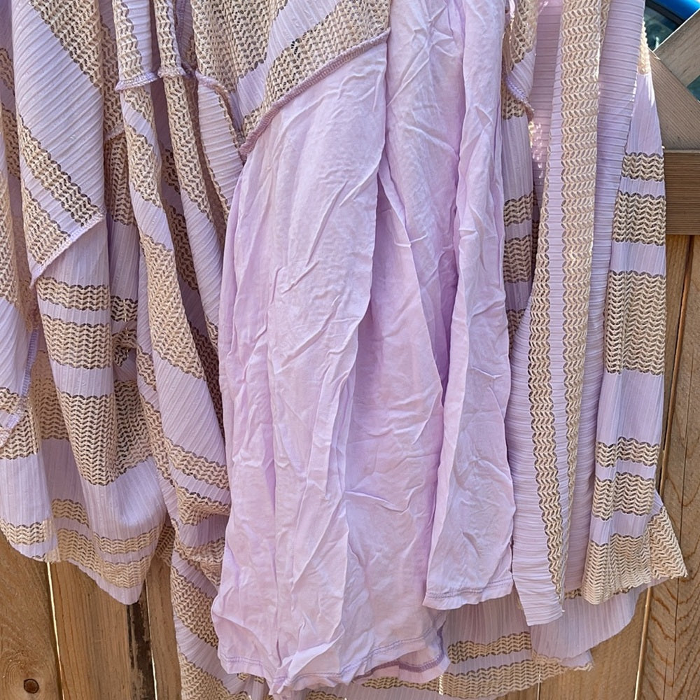 Free people NWT long lace dress slit up in-front