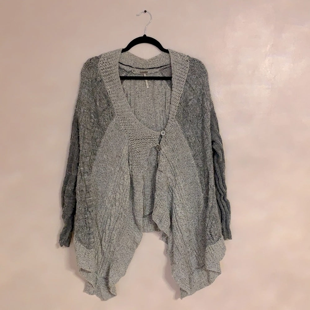 free people cozy knit sweater cardigan size M