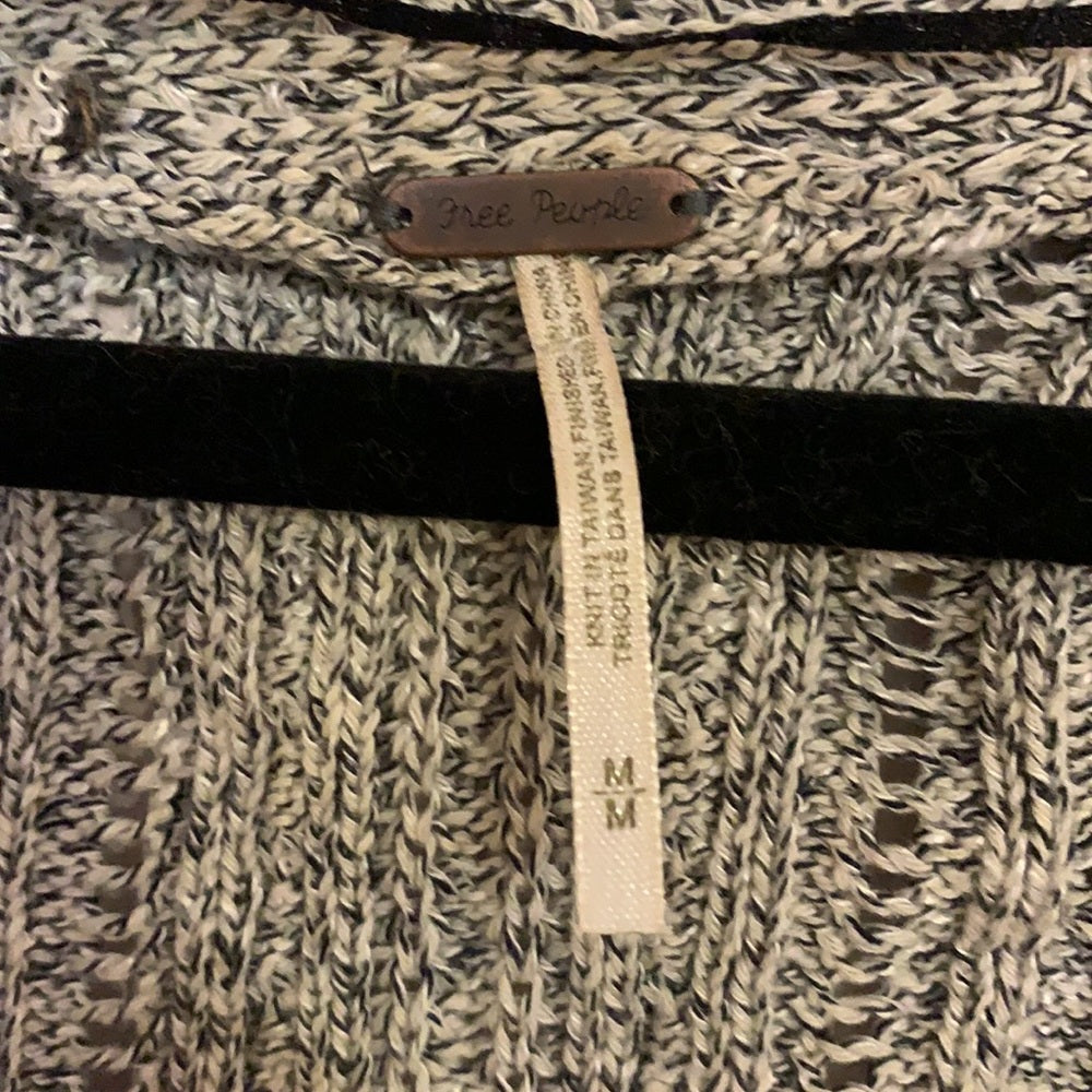 free people cozy knit sweater cardigan size M