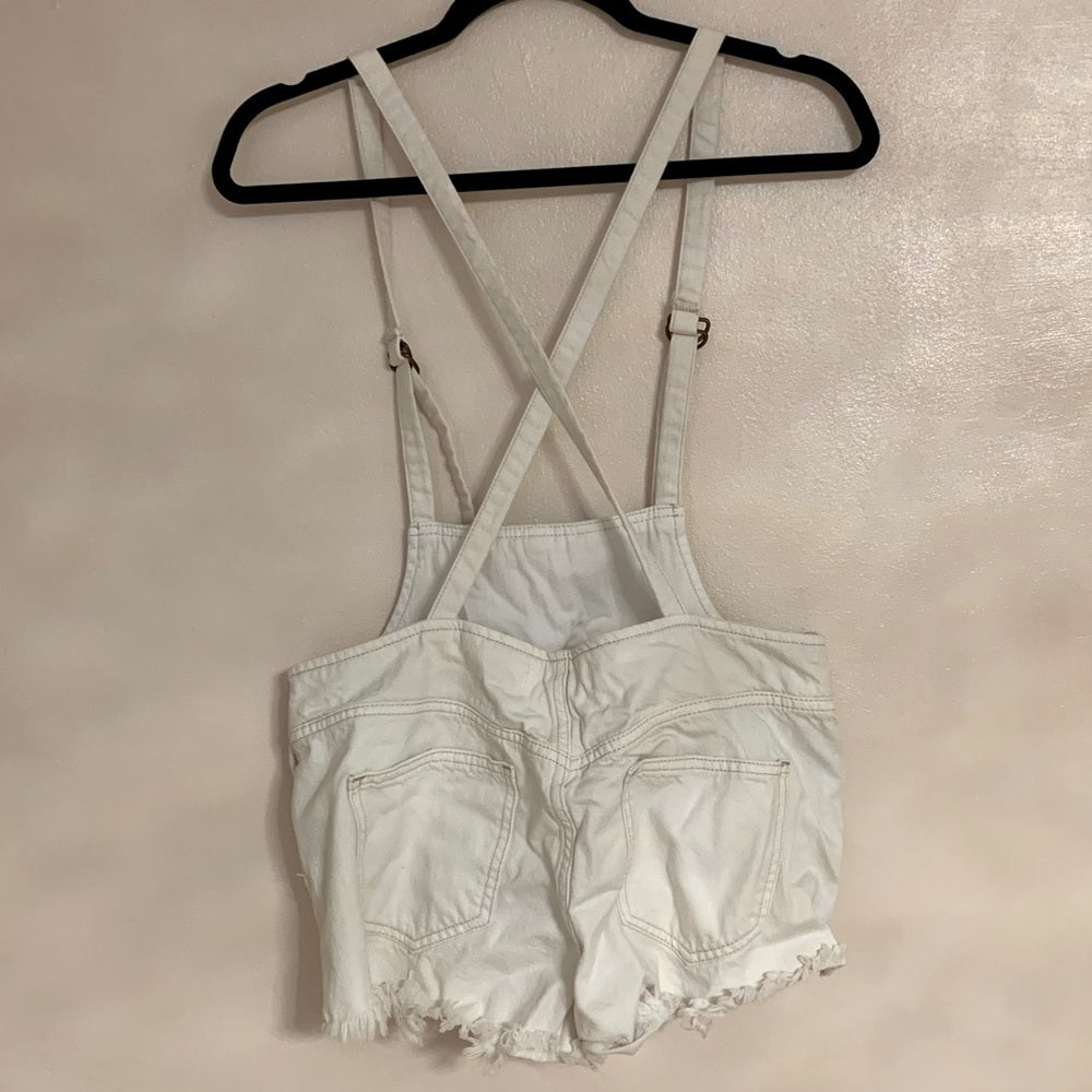 Free People  we the free Overall White Shorts size 28