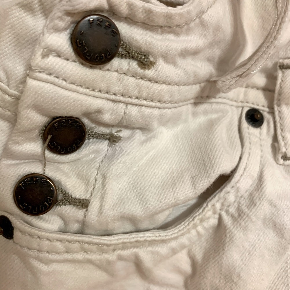 Free People  we the free Overall White Shorts size 28