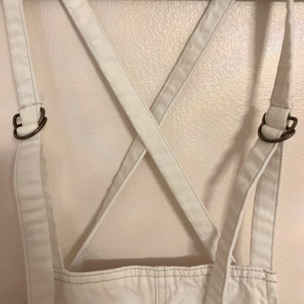 Free People  we the free Overall White Shorts size 28
