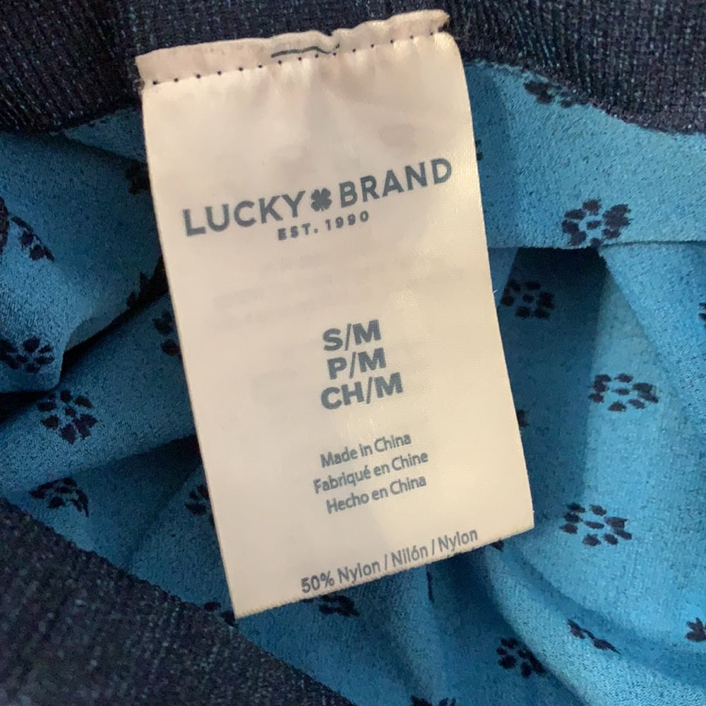 Lucky Brand soft fun floral blue leggings sizeS