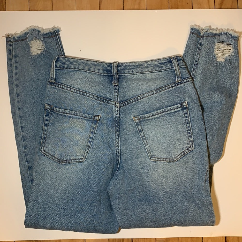 Wild Fable Distressed High Rise Mom Jean size00
