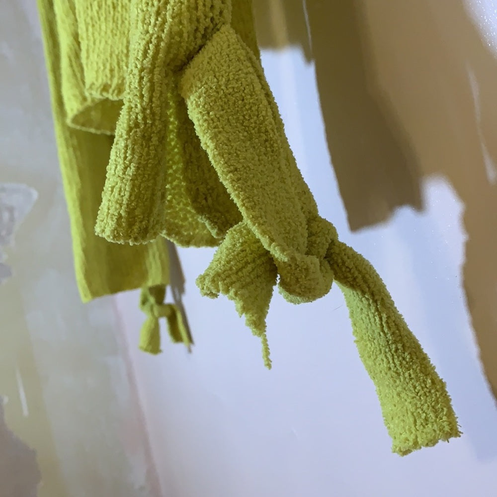 Taylor&Sage Bright Loose Knit Green Sweater szM