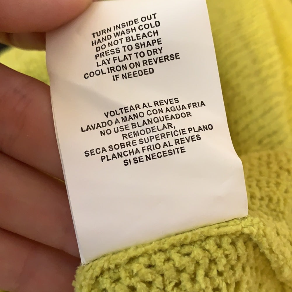 Taylor&Sage Bright Loose Knit Green Sweater szM