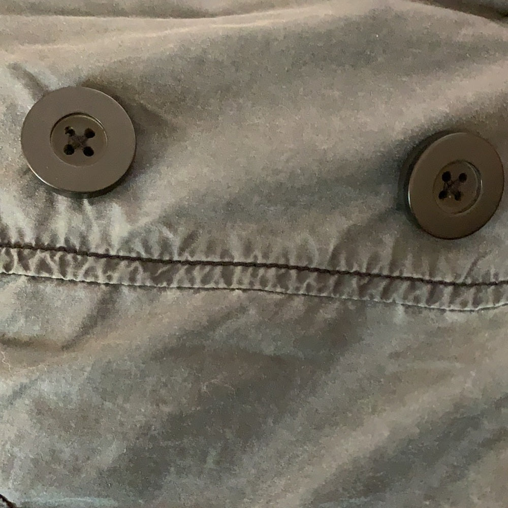 RARE Free People Dainty Pleated Gray Coat sz6