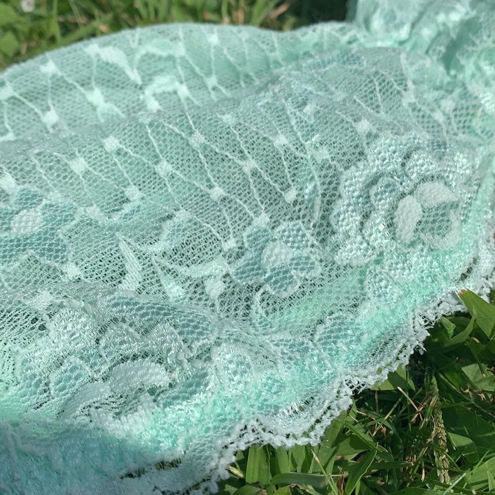 Free People Lace Babydoll Mint Bra Bandeau szM