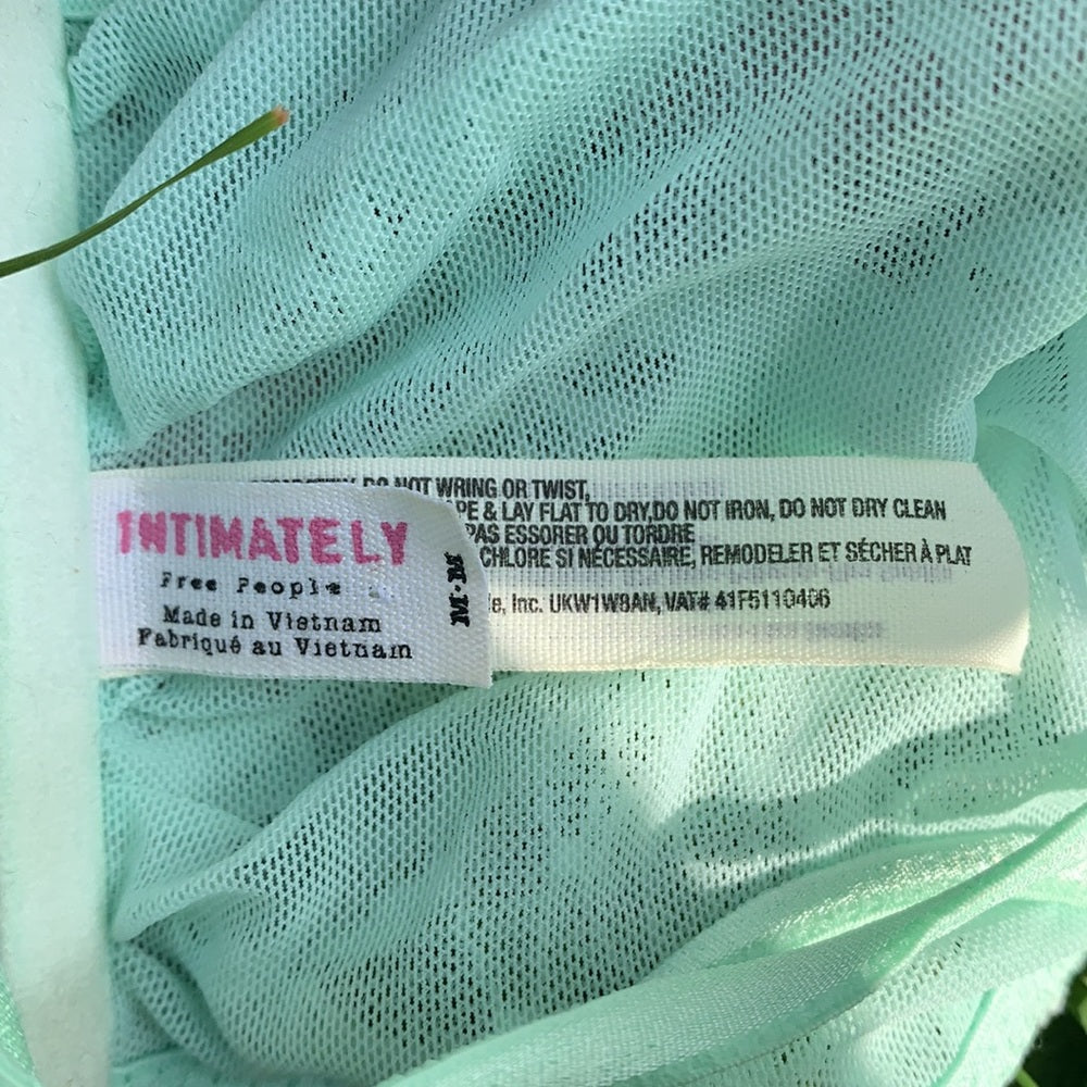 Free People Lace Babydoll Mint Bra Bandeau szM