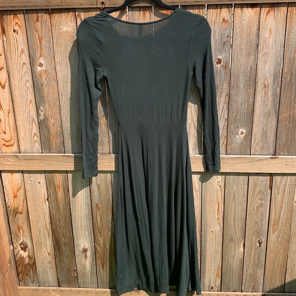 Xhilaration Soft Flattering Stretchy Green Dress XS