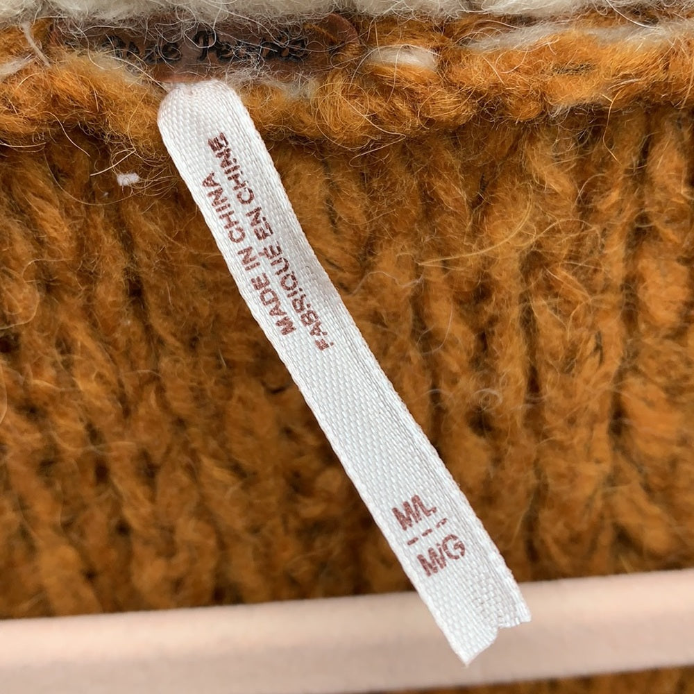 Rare Free People Chunky Hooded Sweater Shawl