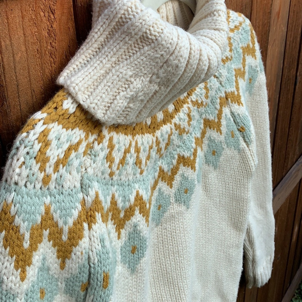 Cute Warm Chunky Knit Thick Sweater sz S