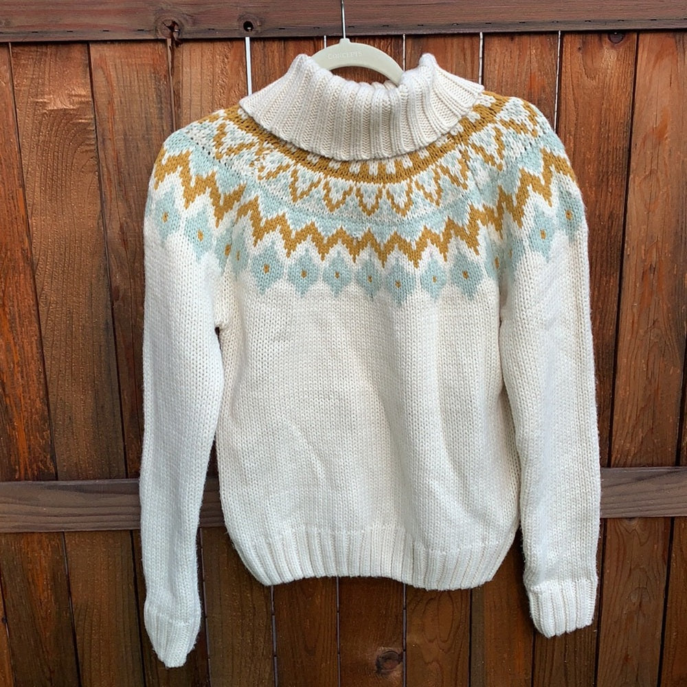 Cute Warm Chunky Knit Thick Sweater sz S