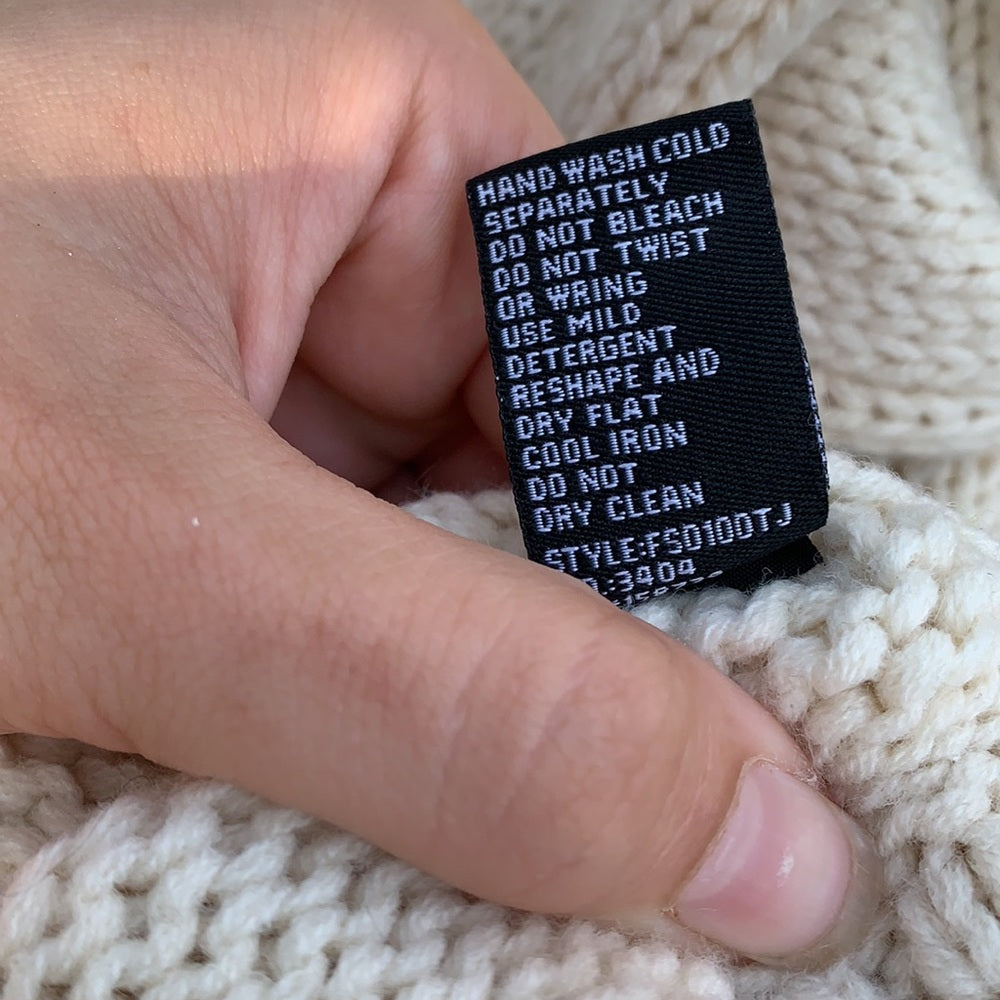 Cute Warm Chunky Knit Thick Sweater sz S