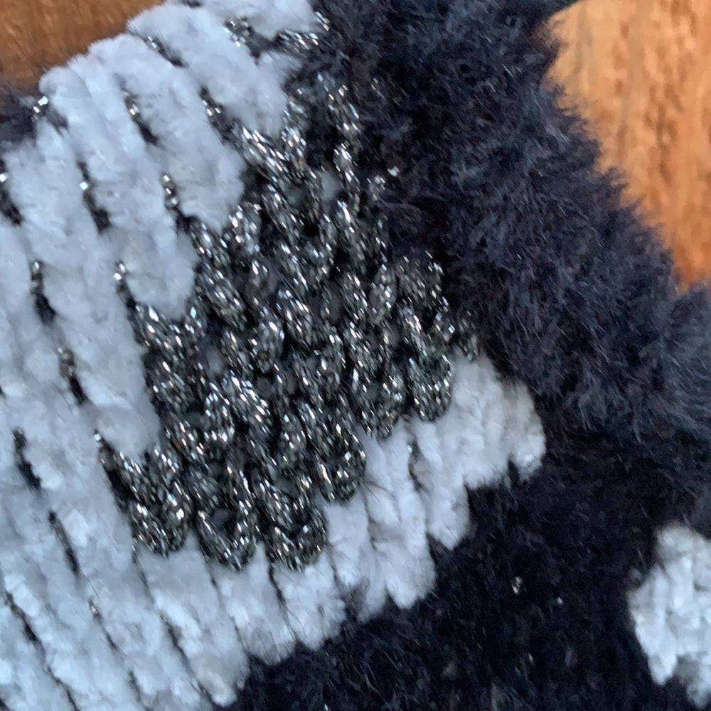 Michael Kors Thick Shiny Fun Cheetah Sweater M