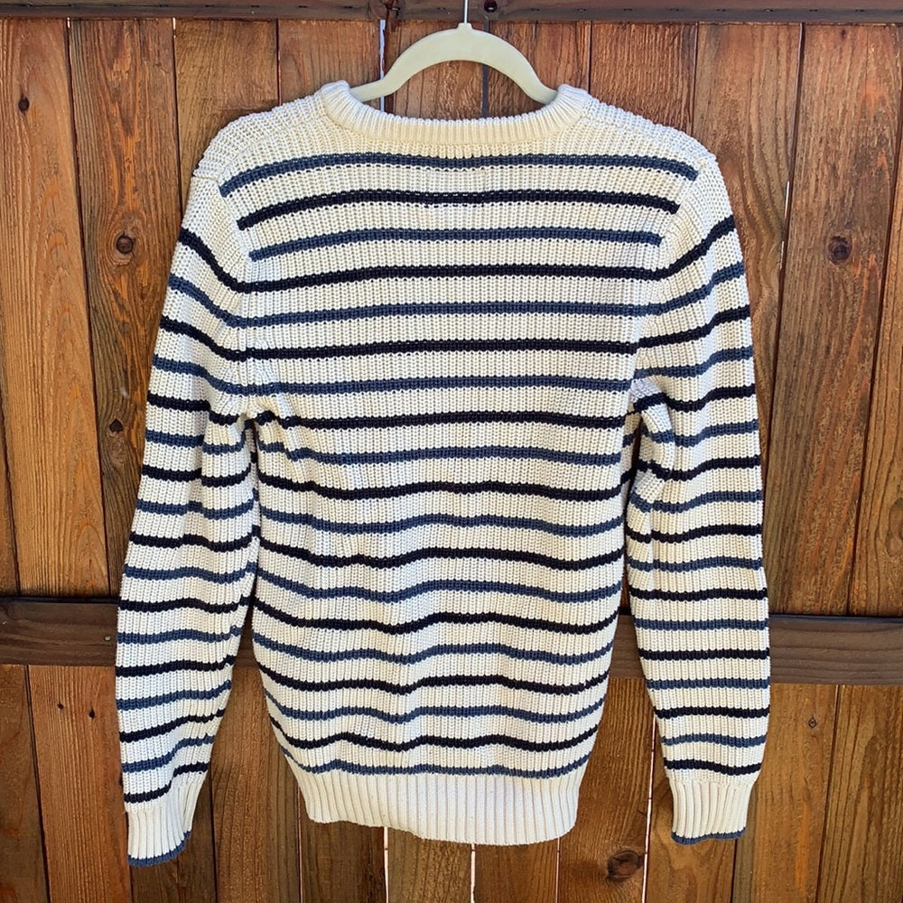 American Eagle Striped Thick Knit Sweater M