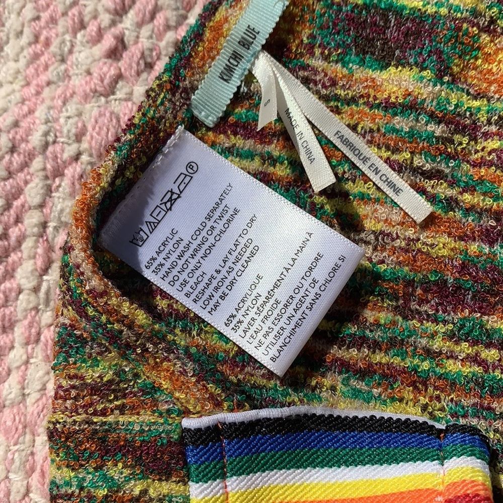 Kimchi Blue funky colorful halter short set szS