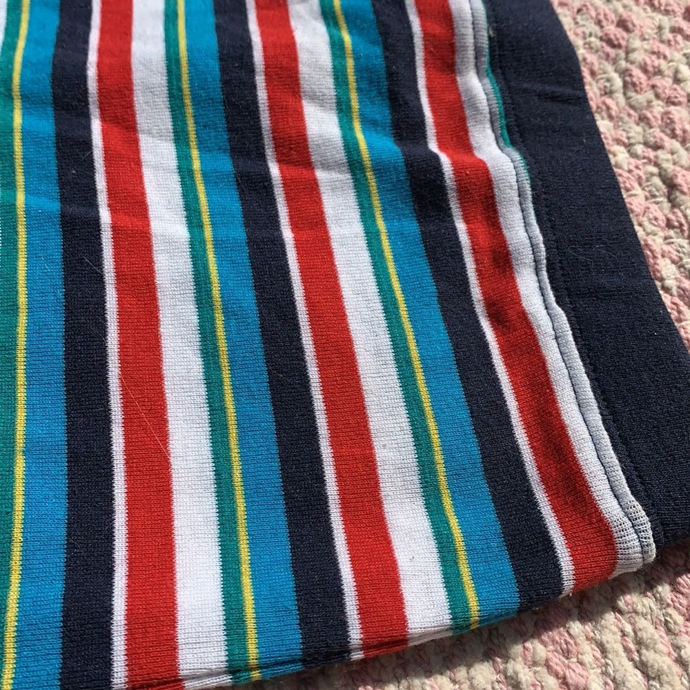Obey worldwide colorful stripes skirt sz M