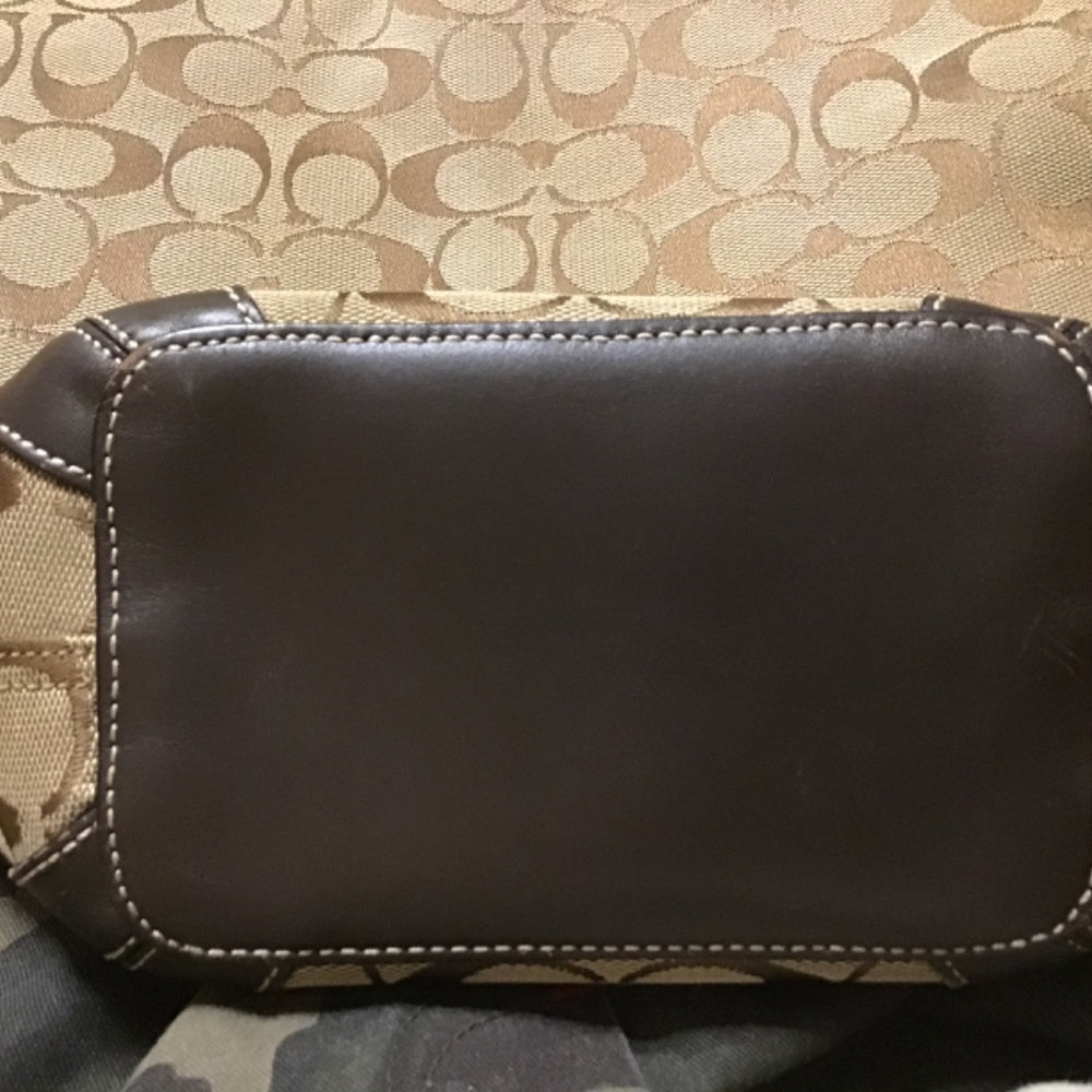 Leather Coach over the shoulder bag