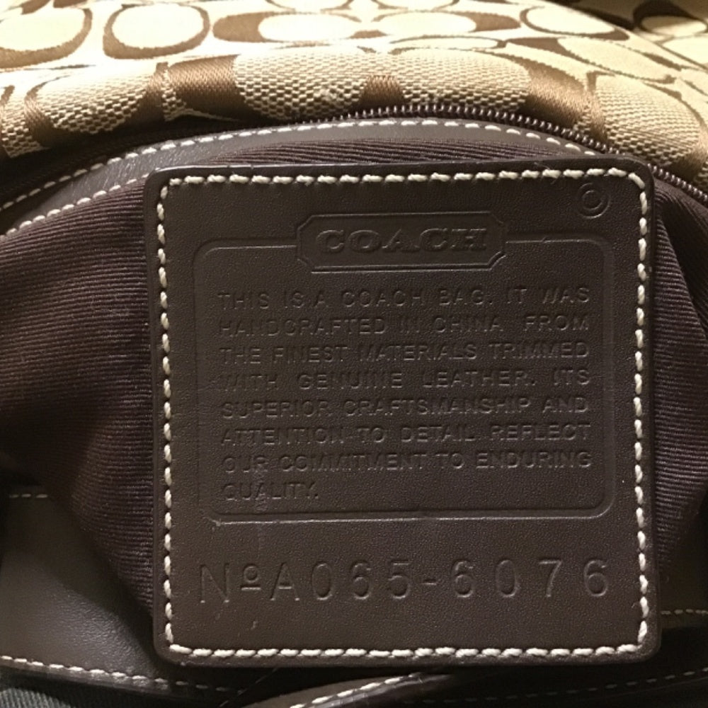 Leather Coach over the shoulder bag