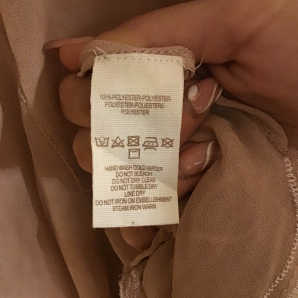 Free People Holiday Cover Slip Dress Blush Pink With Glass Beading