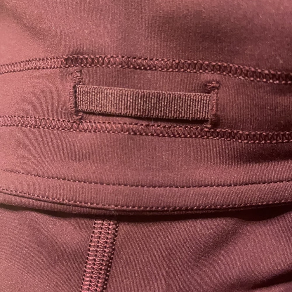 Lululemon maroon leggings size 2