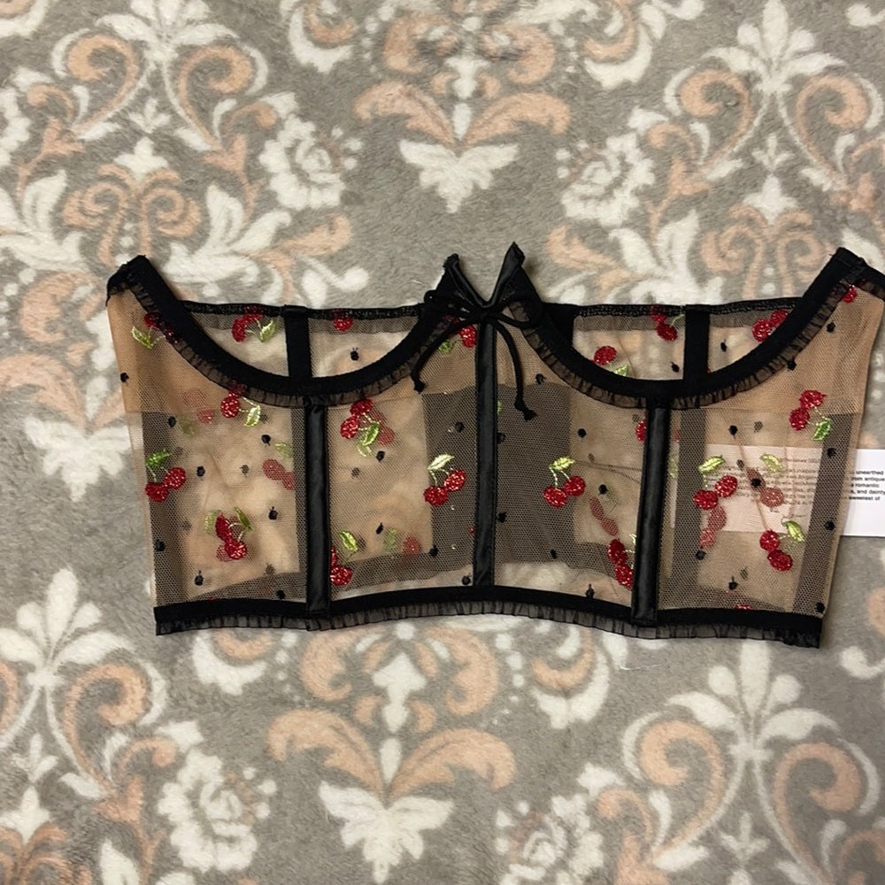 For love & lemons cherry corset Size S