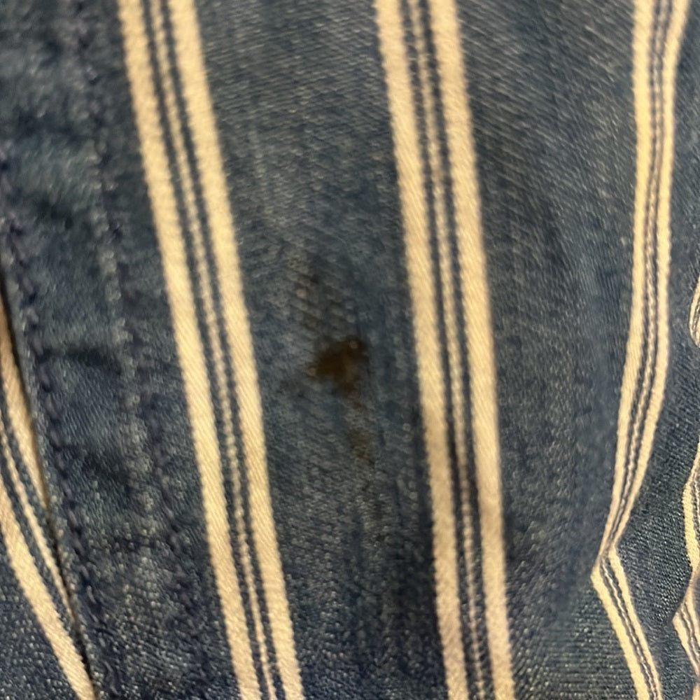 American Eagle Blue w/White Stripe Soft Denim Cozy Jeans size 2