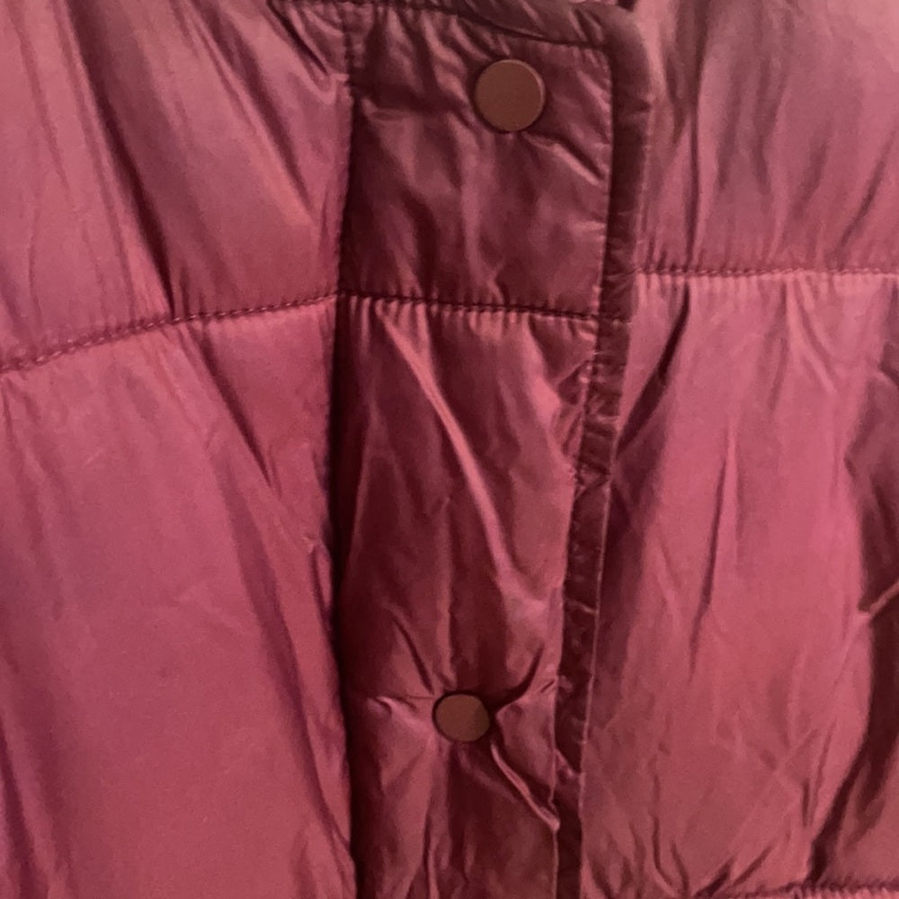 Silence + Noise seasonal maroon plush jacket sz s