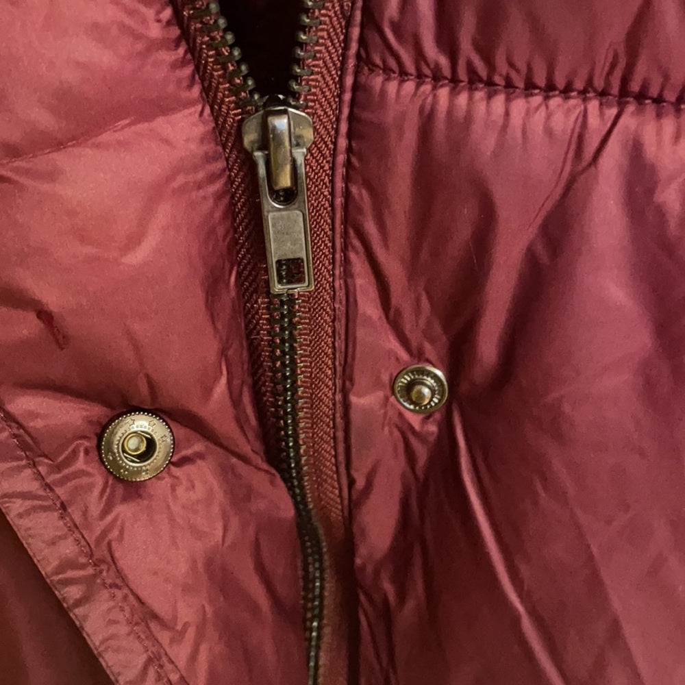 Silence + Noise seasonal maroon plush jacket sz s