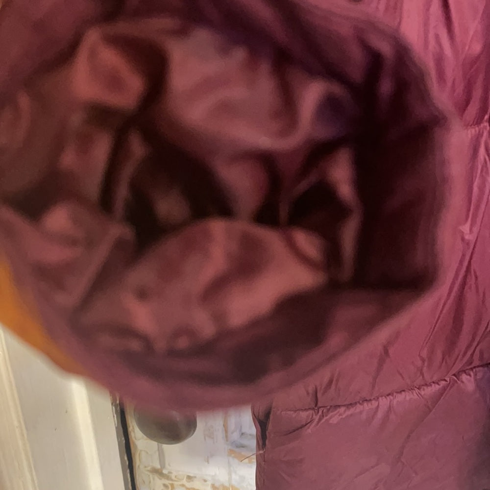 Silence + Noise seasonal maroon plush jacket sz s