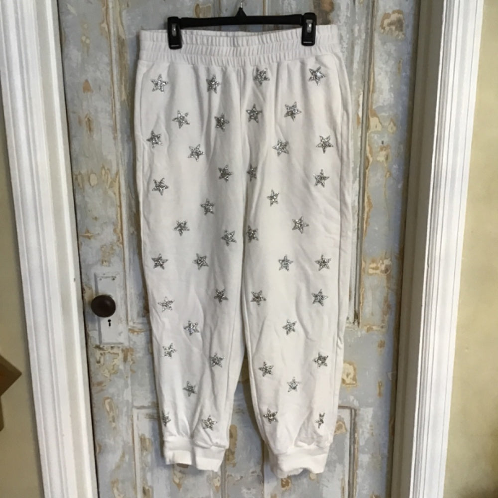 Why Plus size jogger suit with crystal stars Sz XXL