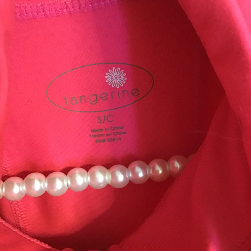 Tangerine pink sports hoodie Sz S
