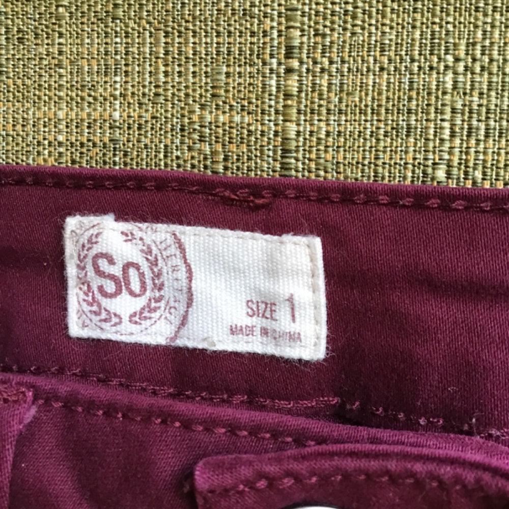 SO Authentic American purple shorts Sz 1